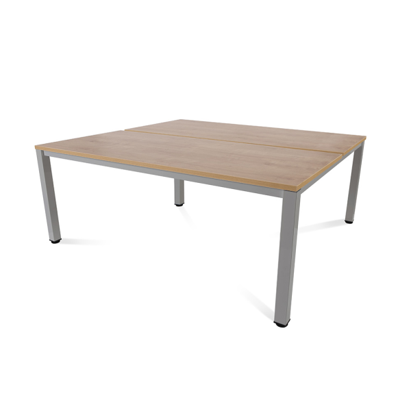 Mesa EXECUTIVE rectangular doble estructura gris 180x163 cm
