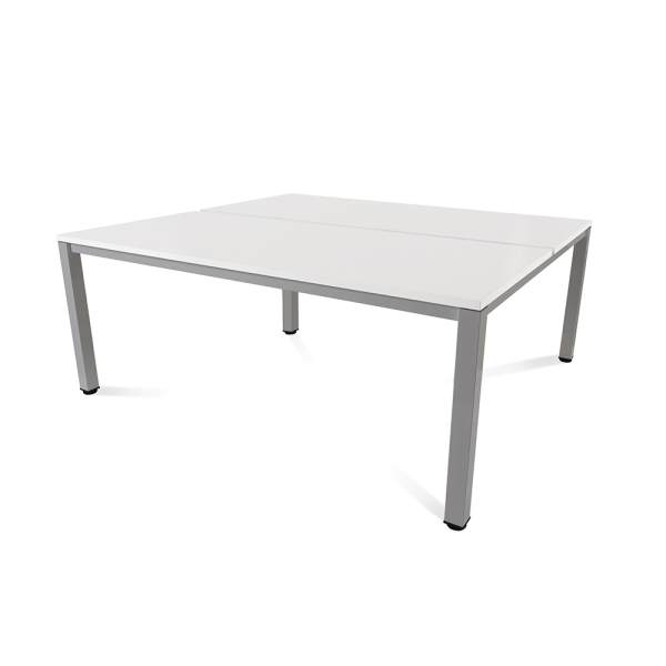 Mesa EXECUTIVE rectangular doble estructura gris 180x163 cm