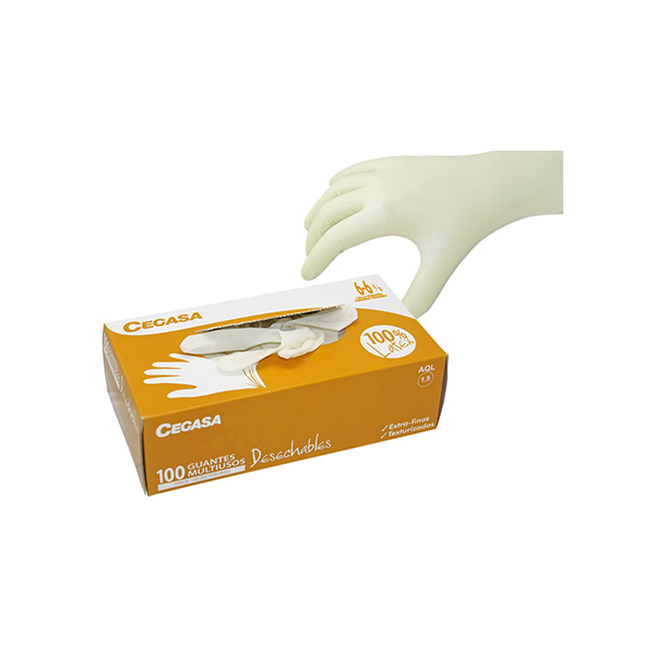 Guantes de látex
