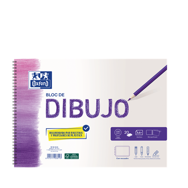 Bloc de dibuix Oxford amb requadre