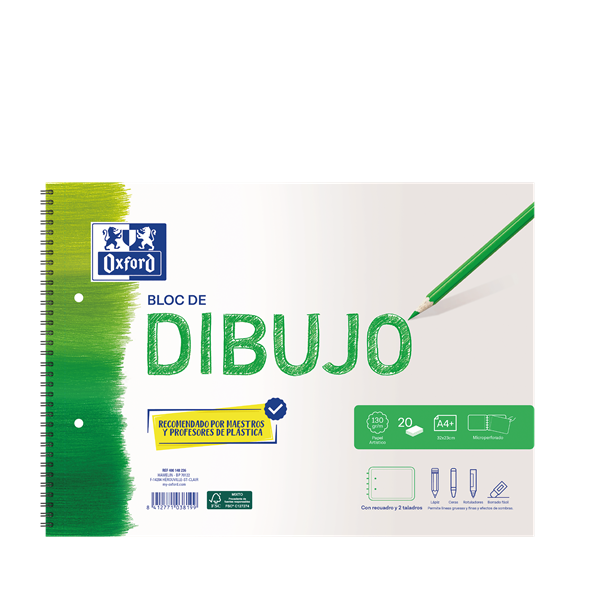Bloc de dibuix Oxford amb requadre