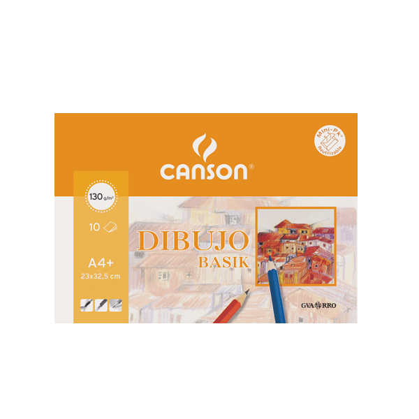 Láminas de dibujo Canson Guarro Basik minipacks