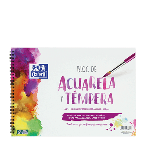 Bloc per aquarel·la Oxford tapa forta