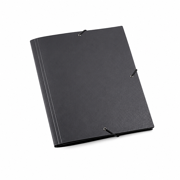 Carpeta dibuix gomes A3 (380x520) sense ansa cartró Negre
