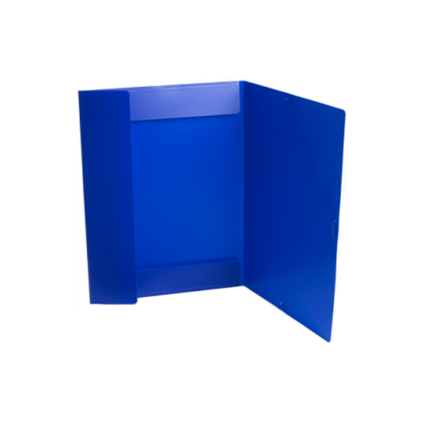 Carpeta dibuix gomes A3 3 solapes polipropilè Blau