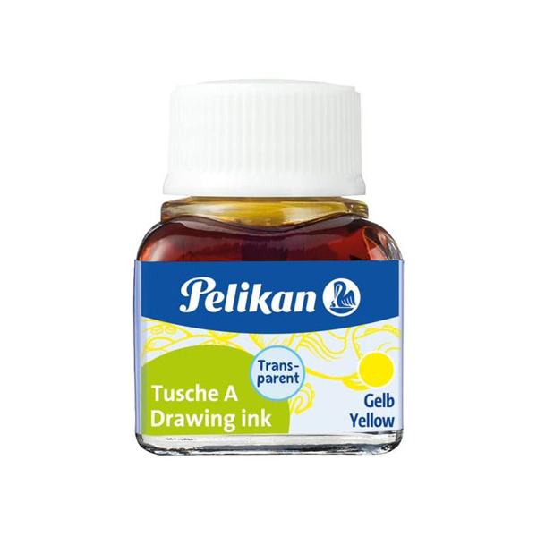 Tinta xina Pelikan 10 ml Groga