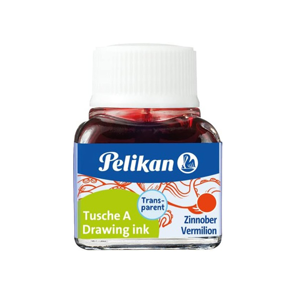 Tinta xina Pelikan 10 ml Vermelló