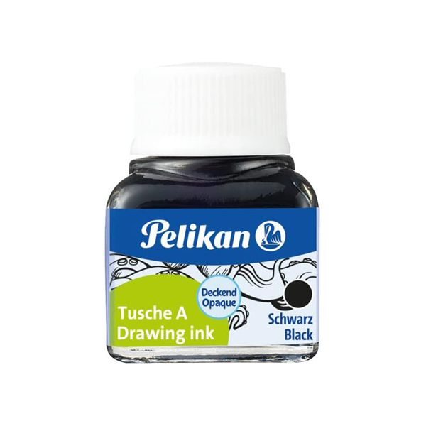 Tinta xina Pelikan 10 ml Negre