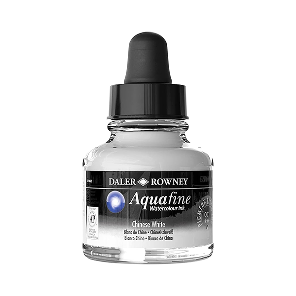 Bote acuarela líquida de 25,9 ml Aquafine Tinta Blanco Chino