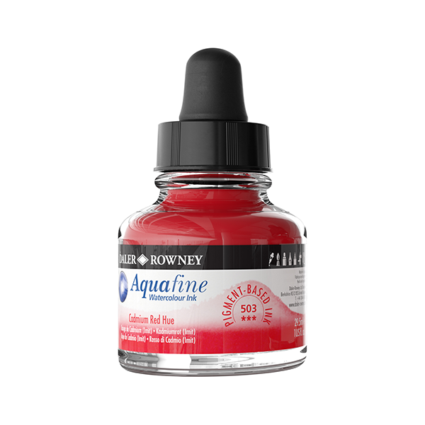 Bote acuarela líquida de 25,9 ml Aquafine Rojo cadmio