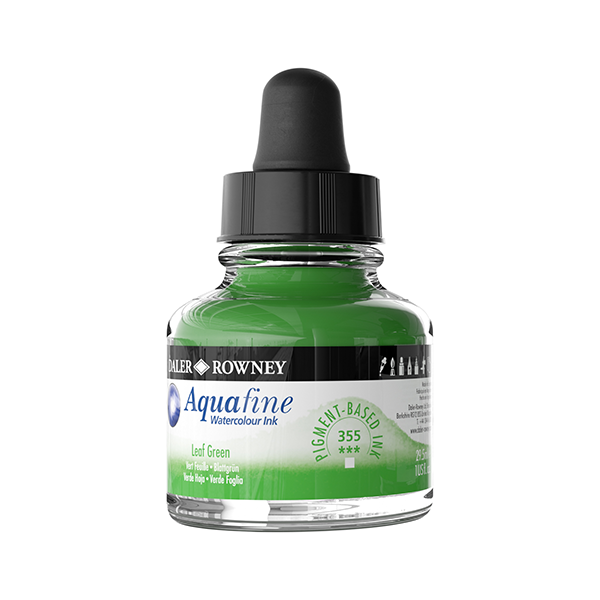 Bote acuarela líquida de 25,9 ml Aquafine Verde hoja