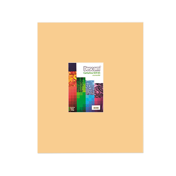 Pack de 25 cartolines Descom Crema