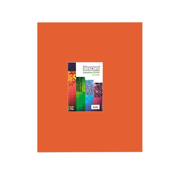Pack de 25 cartolines Descom Taronja