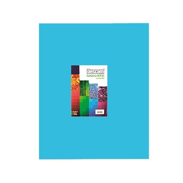 Pack de 25 cartolines Descom Blau clar