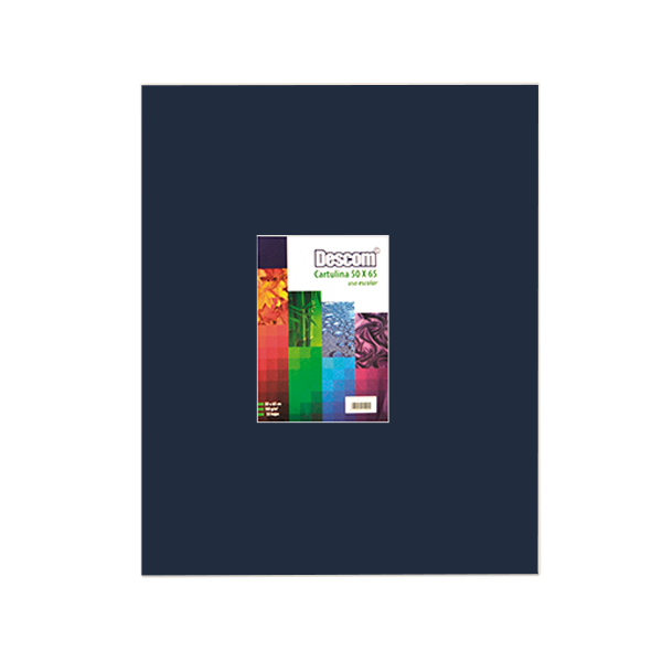 Pack de 25 cartolines Descom Blau marí