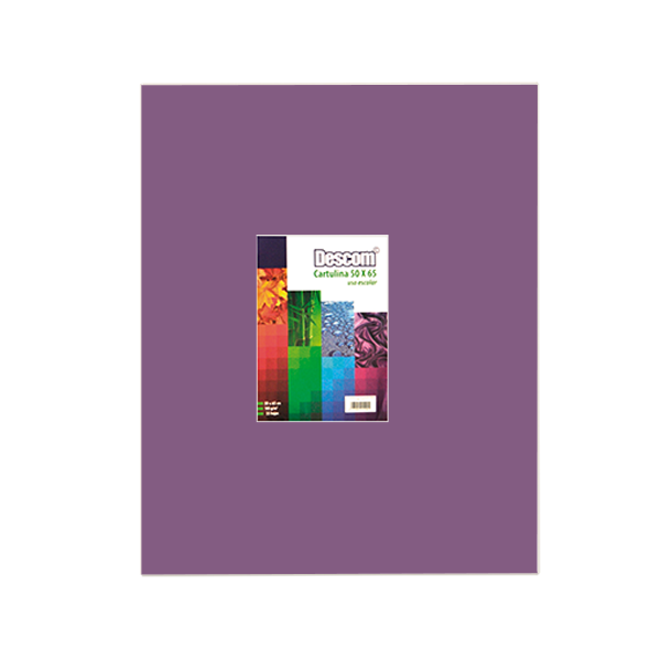 Pack de 25 cartolines Descom Violeta