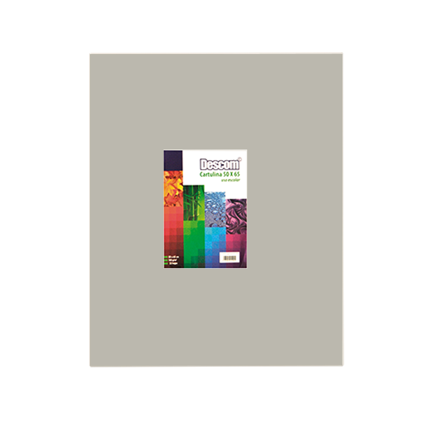 Pack de 25 cartolines Descom Gris