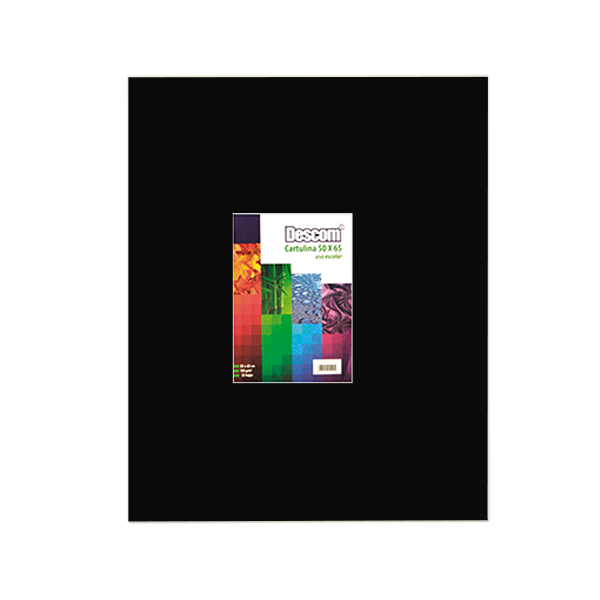 Pack de 25 cartolines Descom Negre