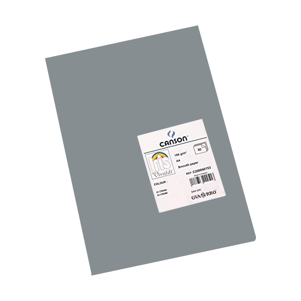 Pack 25 cartolines Iris Gris plom