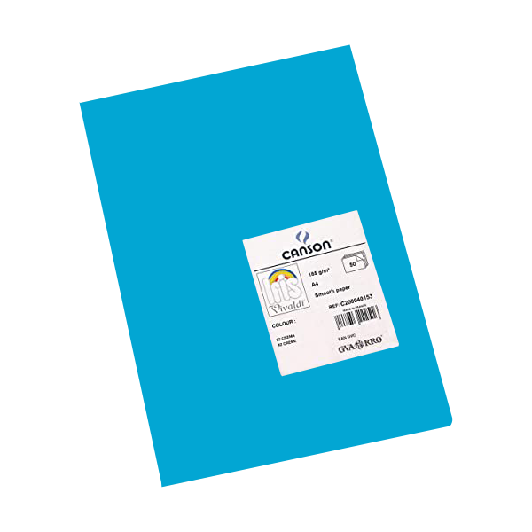 Pack 25 cartolines Iris Blau maldives