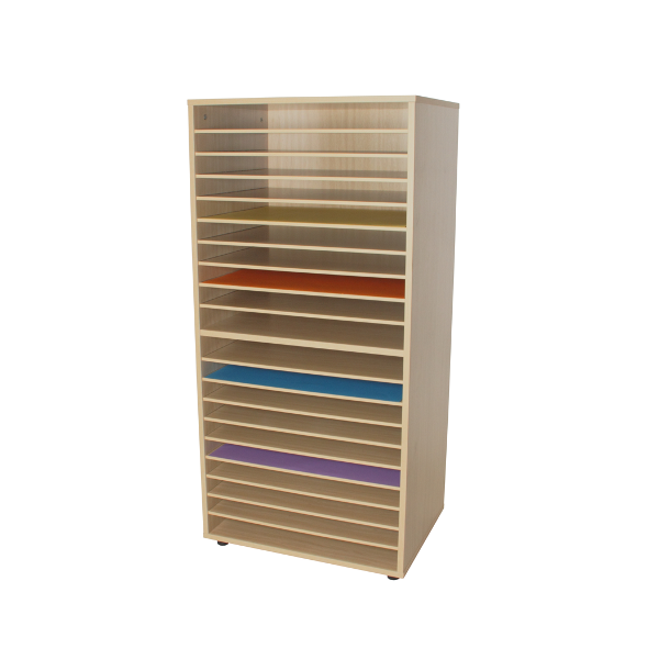 Mueble archivador de cartulinas doble
