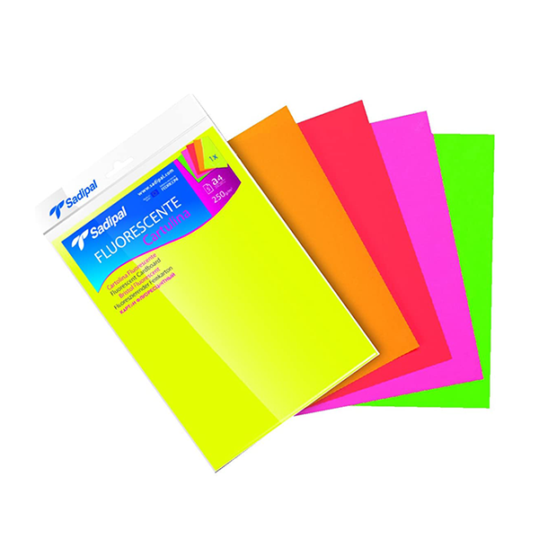 Pack 5 cartolines fluorescents Assortides