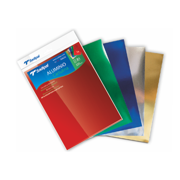 Cartolines alumini A4 paquet 5 unitats