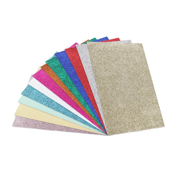 Cartolines de purpurina 50x65 cm paquet 5 unitats