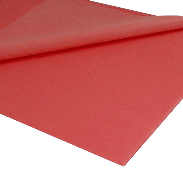 Mano 26 hojas papel seda Rojo