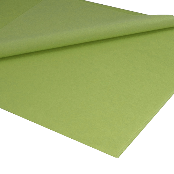 Mano 26 hojas papel seda Verde claro