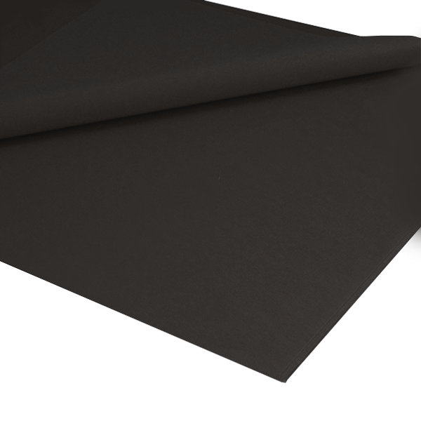 Mano 26 hojas papel seda Negro