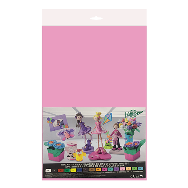 Bolsa 10 planchas eva 40x60 cm Rosa