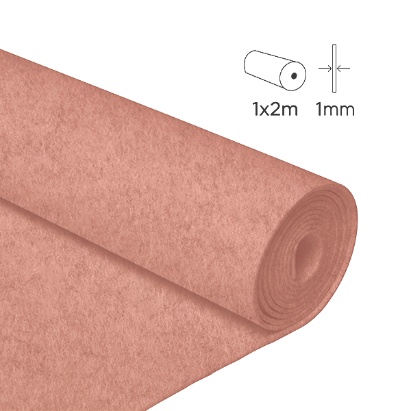 Rollo fieltro 1x2 m 1 mm Cáscara de huevo