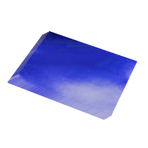 Pack 5 cartolines metal·litzades 50x65 cm Blau