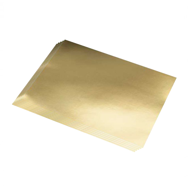 Pack 5 cartolines metal·litzades 50x65 cm Or