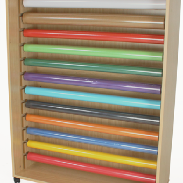 Moble per rotlles de paper amb rodes Mobeduc