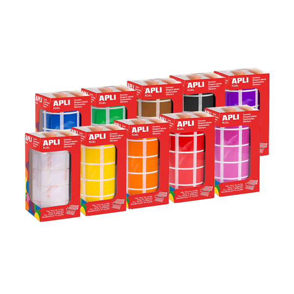Rotlle gomets Apli quadrats 20x20