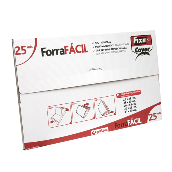 Folre de llibres no adhesiu ajustable PVC rígid
