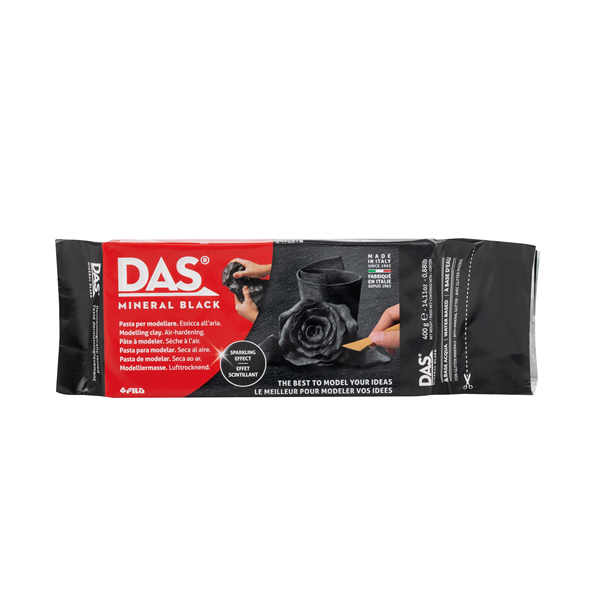 Pasta per modelar Das 400 g Negre