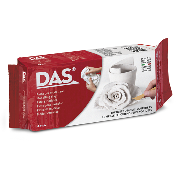 Pasta per modelar Das 500 g Blanca