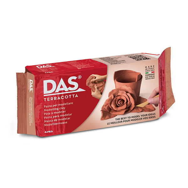Pasta per modelar Das 500 g Terracota