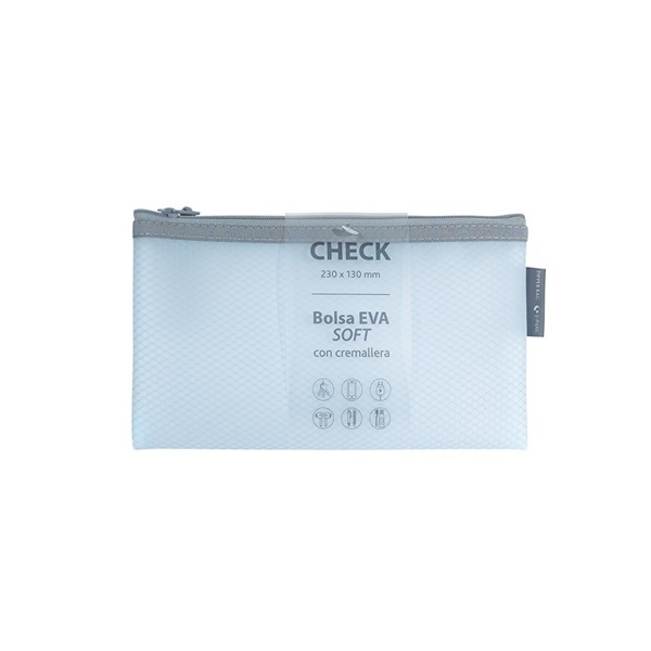Estoig amb cremallera EVA-BAG xequera 220x110 Blau