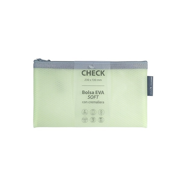 Estoig amb cremallera EVA-BAG xequera 220x110 Verd