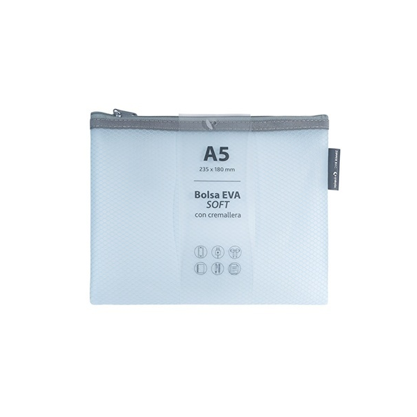 Estoig amb cremallera EVA-BAG A5 Blau