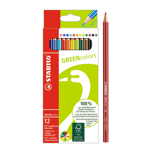 Lápices de colores Stabilo Green