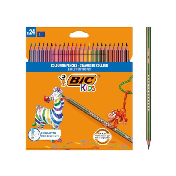 Llapis de colors Bic Evolution Stripes