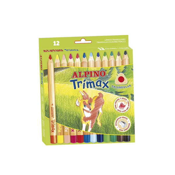 Lápices de colores Alpino Trimax triangulares
