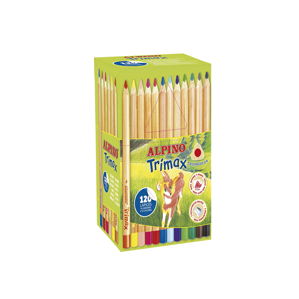 Lot escolar llapis de colors Alpino Trimax