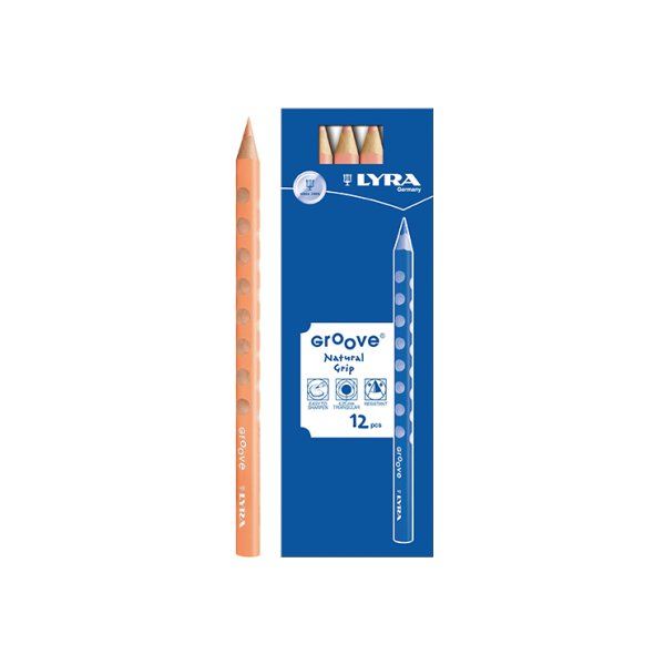 ** Caixa 12 llapis de colors Lyra Groove Closca d'ou