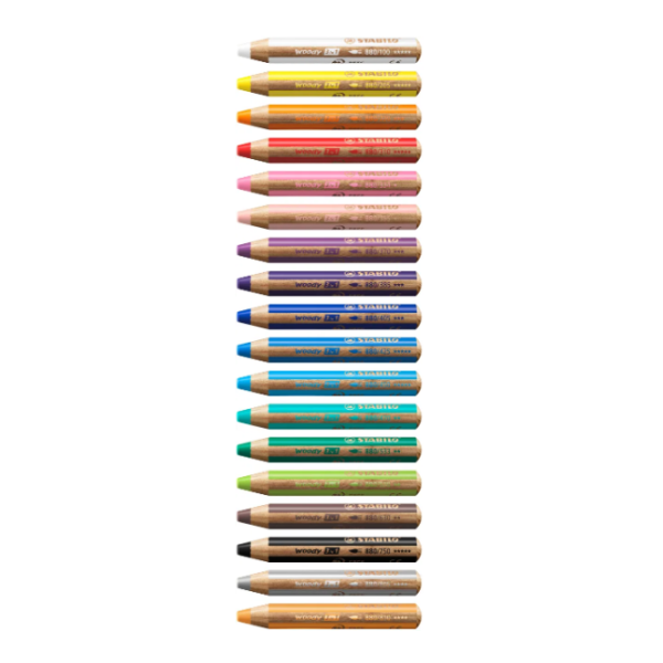Llapis de colors Stabilo Woody 3 en 1 unicolor